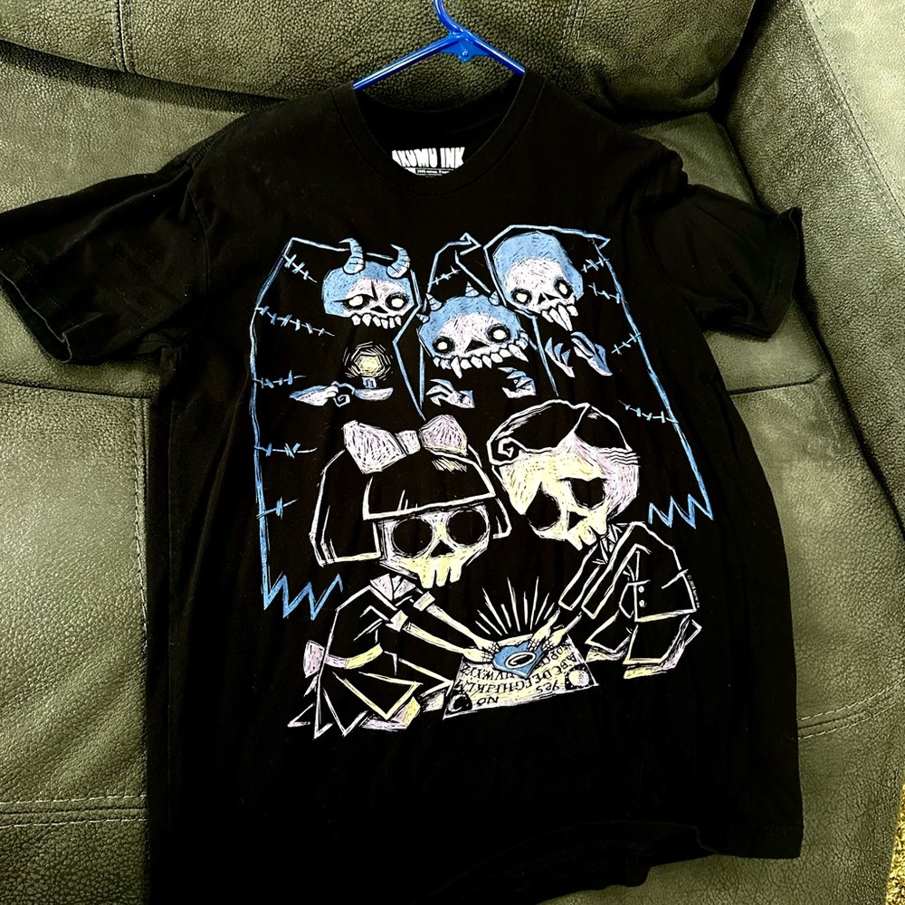 Black Graphic Long Sleeve Tee